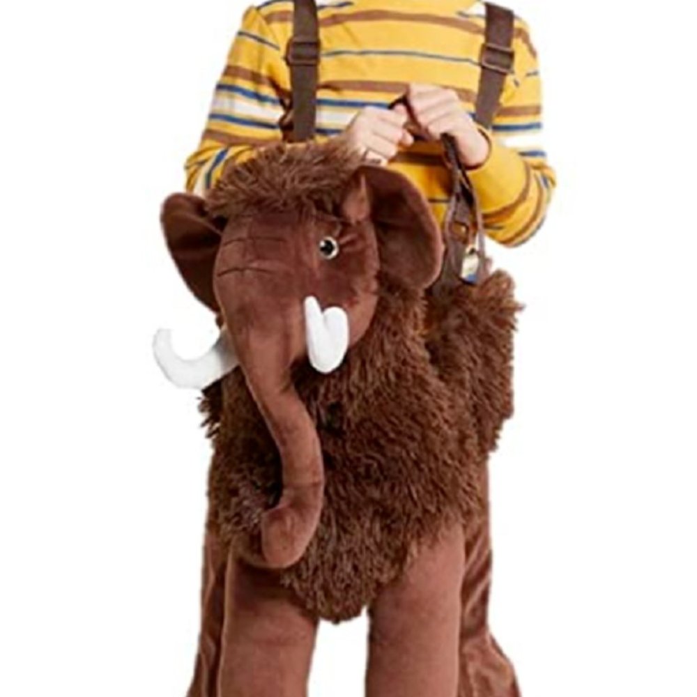 HYDE AND EEK! TODDLER RIDE ON WOOLY MAMMOTH COSTUME BROWN ONE SIZE FITS MOST